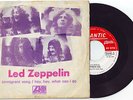 LED ZEPPELIN IMMIGRANT SONG HEY HEY WHAT CAN I  RARE RECORD PORTUGAL PS 45rpm