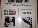Led Zeppelin / Dusty Springfield - Promotional In Store Play  Atlantic 1969 RARE
