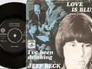 JEFF BECK LOVE IS BLUE DANISH 45+PS 1968 RON WOOD ROD STEWART MOD FREAKBEAT