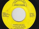 Funk/Deep Soul 45 - Nadine Brown - Leave Me Alone - Perfection - mp3 - rare