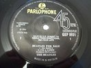 THE BEATLES FOR SALE EP ---RARE SOLID CENTRE
