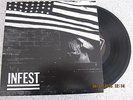 INFEST MANKIND 10'  RARE CROSSED OUT MAN IS THE BASTARD SPAZZ RIVAL MOB SLAYER