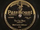 78 RPM  Blind Lemon Jefferson, Paramount 12756, E- / E-V+  Blues