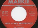 CRESTONES she's a bad motorcycle 45 gnarly GARAGE PUNK biker FUZZ surf HEAR ??
