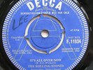 RARE UK DECCA A LABEL DEMO The Rolling Stones It's All Over Now UK 7