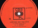 O.V.WRIGHT love the way you love AUSSIE CBS 45rpm_rare 1970 AUSTRALIAN RELEASE