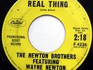 NEWTON BROTHERS & WAYNE NEWTON 45 Real Thing / I Spy PROMO Doo Wop  e219