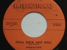 HEAR Teen ANGELINE & TEEN TOWNERS EX Hula Rock And Roll BERTRAM INTERNATIONAL 45