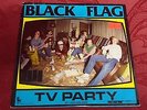 BLACK FLAG-TV PARTY--45 RPM RECORD-3 TRACK EP-ORIGINAL RED LABEL1981 SST 95006