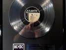 AC/DC Back in Black platin Schallplatte goldene gold record