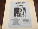 Mötley Crüe Live at Donington Park UK 1984 SUPER RARE white label Motley Crue LP
