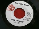 RICO ANT THE RAVENS DON'T YOU KNOW IN MY HEART AUTUMN 6 RARE PROMO  SOUL 45