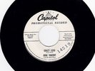 GENE VINCENT 'CRAZY LEGS' / 'IMPORTANT WORDS' CAPITOL WHITE LABEL PROMO 45.