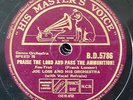78rpm JOE LOSS praise the lord & pass the ammunition / we`ll smile again