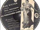 78 RPM Paul Whiteman Eat Cake/ AsThousands 12 Inch Long Play Picture Disc Victor