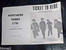 THE BEATLES OFFICIAL SHEET MUSIC 1965 TICKET TO RIDE NORTHERN SONGS LTD. LOVELY