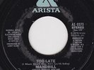 Northern Soul - Mandrill - Too late - Original US Arista label