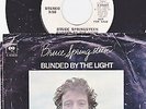 45 RPM Bruce Springsteen COLUMBIA DJ PROMO Blinded By The Light  w/ PS