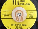 DEL JONES' POSITIVE VIBES Rare PHILLY Funk 45 - Big Feet / Afro-Funky-Isms NM