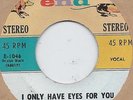 THE FLAMINGOS I ONLY HAVE EYES FOR YOU b/w AT THE PROM RARE STEREO 45 VG+/VG
