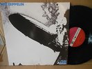 LED ZEPPELIN FIRST TURQUOISE LETTERS  BLUE VINYL REPRESS EXC+