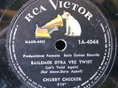 (R) CHECKER CHUBBY Rock 78rpm Argentine Rca 1A-4044 Let's Twist Again
