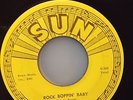 EDWIN BRUCE ROCK BOPPIN' BABY 45 ORIGINAL M-  ROCKABILLY 45 SUN