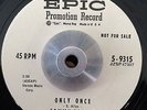 Tommy Prisco - Only Once / Stingaree - Epic DJ Promo 45