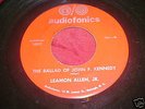 Rare private press Country 45:  Leamon Allen Jr   The Ballad Of John F Kennedy