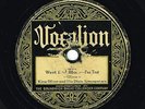 78 RPM  Blues KING OLIVER  Vocalion 1189  V-  West End Blues / Tin Roof Blues