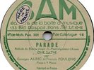 Georges Auric & Francis Poulenc piano duet Erik Satie Bam 16 & 17  two 12” 78rpm