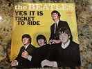 Beatles: Ticket to Ride/Yes it Is 45 rpm & Picture Sleeve orig. Capitol 5407