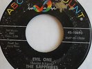 THE SAPPHIRES evil one original 1965 soul 45 U.S.press on ABC Paramount