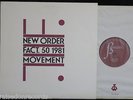 NEW ORDER, Movement [TRANSLUCENT] USA 1st pressing EXCELLENT- LP