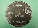The Beatles - All You Need Is Love 1967 UK 45 PARLOPHONE EX NO TV REFERENCE 