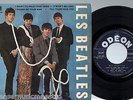 LES BEATLES i want to hold your hand +3 LABEL BLEU FRENCH ODEON SOE 3745 EP