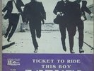 THE BEATLES 1965 Ticket to ride/This boy RARE 45 P/S 7” Single BRAZIL