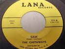 1965 MIS LABELED 45 RPM 2 B SIDES THE CASTAWAYS LANA RECORDS LIAR LIAR / SAM