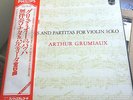 BACH, GRUMIAUX, SIX SONATAS AN PARTITAS FOR VIOLIN 3 LP BOX PHILIPS JAPAN