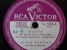 (R) PRESLEY ELVIS Rock 78 rpm Argentine RCA 1A-1342 Teddy Bear/Loving You
