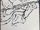 Kenny Burrell   Framed Warhol Cover Lex. Blue Note   FLAT EDGE