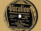 78 RPM Papa Charlie Jackson: You Put It In, I'll Take It Out VOCALION 03048 RARE