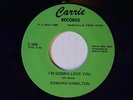 Edward Hamilton 45 I'M GONNA LOVE YOU / CALL ME   Carrie VG++