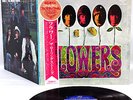 ROLLING STONES flowers JAPAN orig LP diff back cvr RARE  [FREE P+P]
