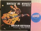 BRIAN SETZER ROCKIN' BY MYSELF ROCKABILLY STRAY CATS PINK VINYL LP