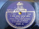 78 RPM BRAZIL ARACI DE ALMEIDA / LUIZ AMERICANO *NA PAREDE IGREJINHA*  SAMBA