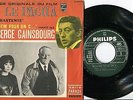 EP 45T de la BO du film LE PACHA avec JEAN GABIN Musique Serge GAINSBOURG Rare