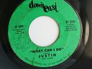 JUSTIN No Soul Down East #5342 45rpm What Can I Do b/w Right Now LISTEN