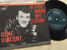 Gene Vincent - If You Want My Loving EP- Original Capitol Pressing - Rock N Roll