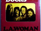 DOORS L.A. WOMAN RARE ORIG '71 ELEKTRA WHITE LABEL PROMO LP w/A DIE-CUT COVER